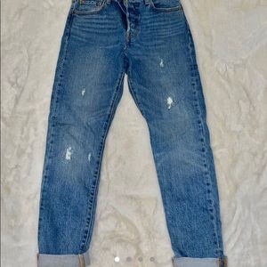 Perfect condition 501 skinny levis